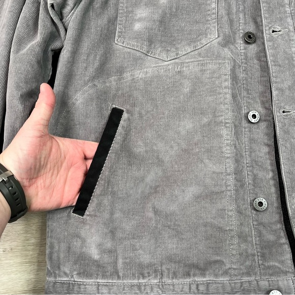Flint and Tinder Men's Gray Corduroy XL Barn Jacket - Picture 7 of 11